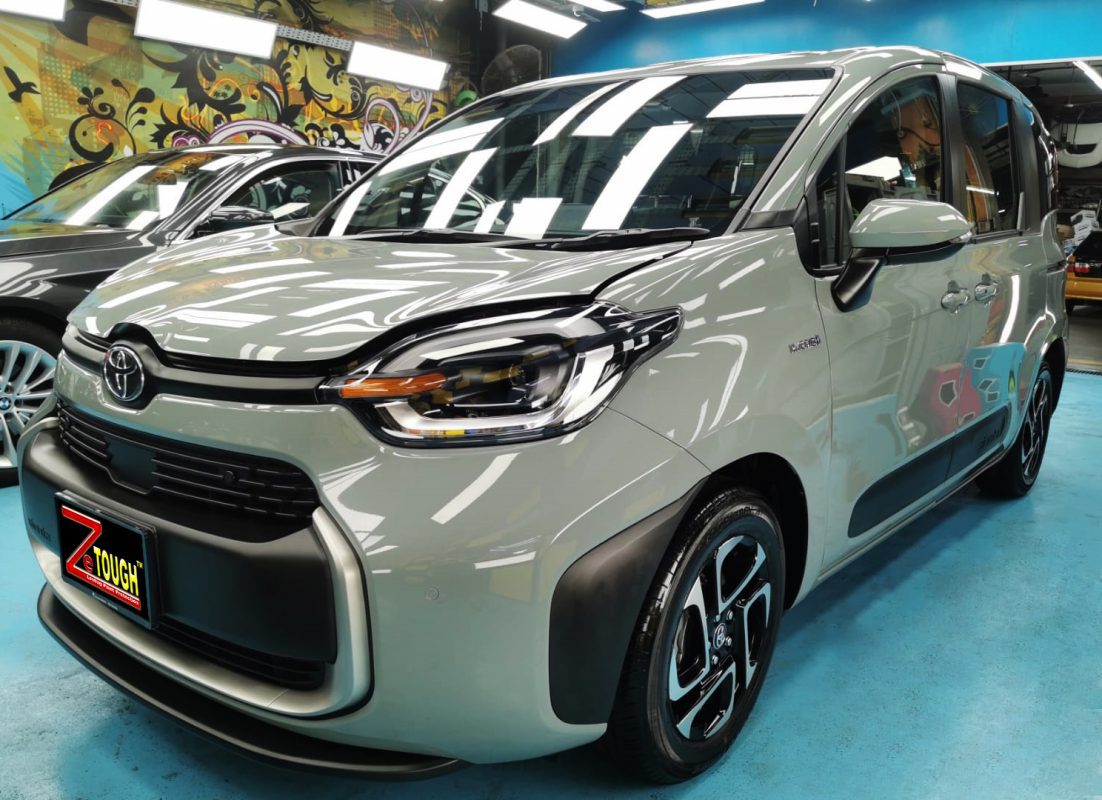 Toyota Sienta, sealed with ZeTough Ceramic at Revol Carz.