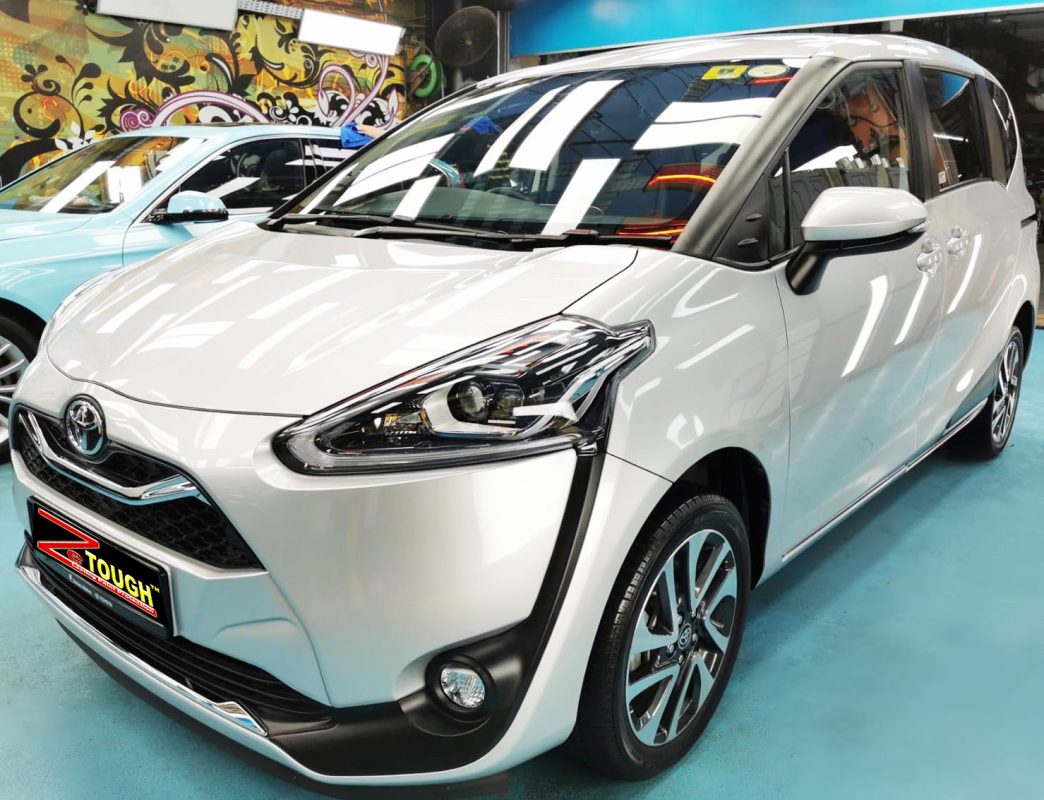 Toyota Sienta Elegance, sealed with ZeTough Ceramic at Revol Carz.
