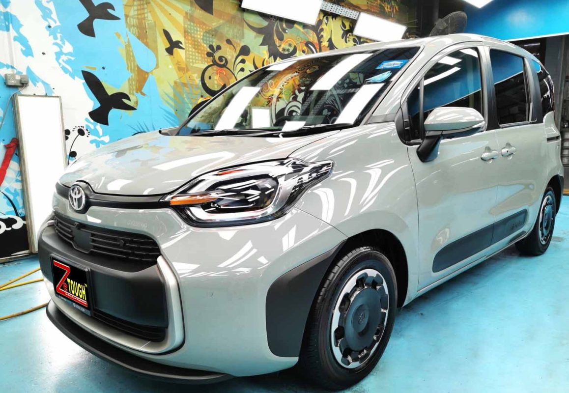 Toyota Sienta Hybrid, sealed with ZeTough Ceramic at Revol Carz.