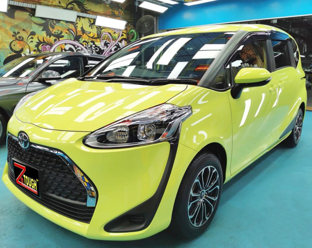 Toyota Sienta, sealed with ZeTough Ceramic at Revol Carz.