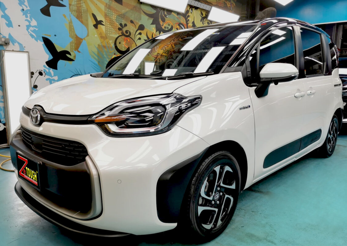 Toyota Sienta, sealed with ZeTough Titanium at Revol Carz.