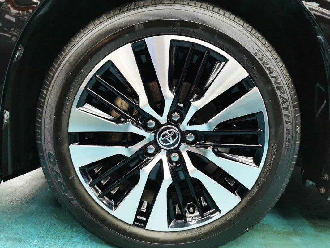 The Toyota Vellfire, finished and ready for collection.