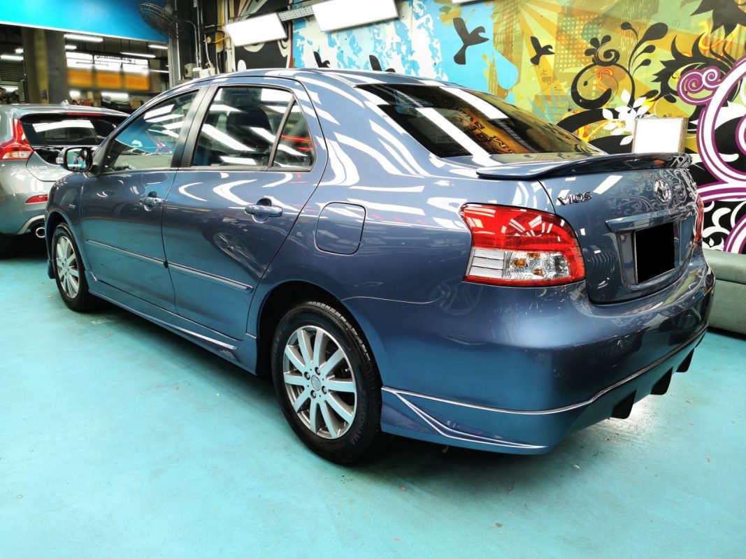 The finished Toyota Vios ready for collection.