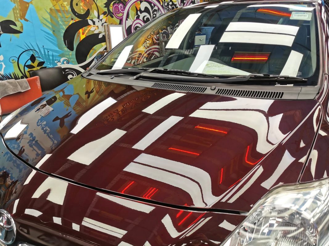 Toyota Vios, fully resprayed at Revol Carz.