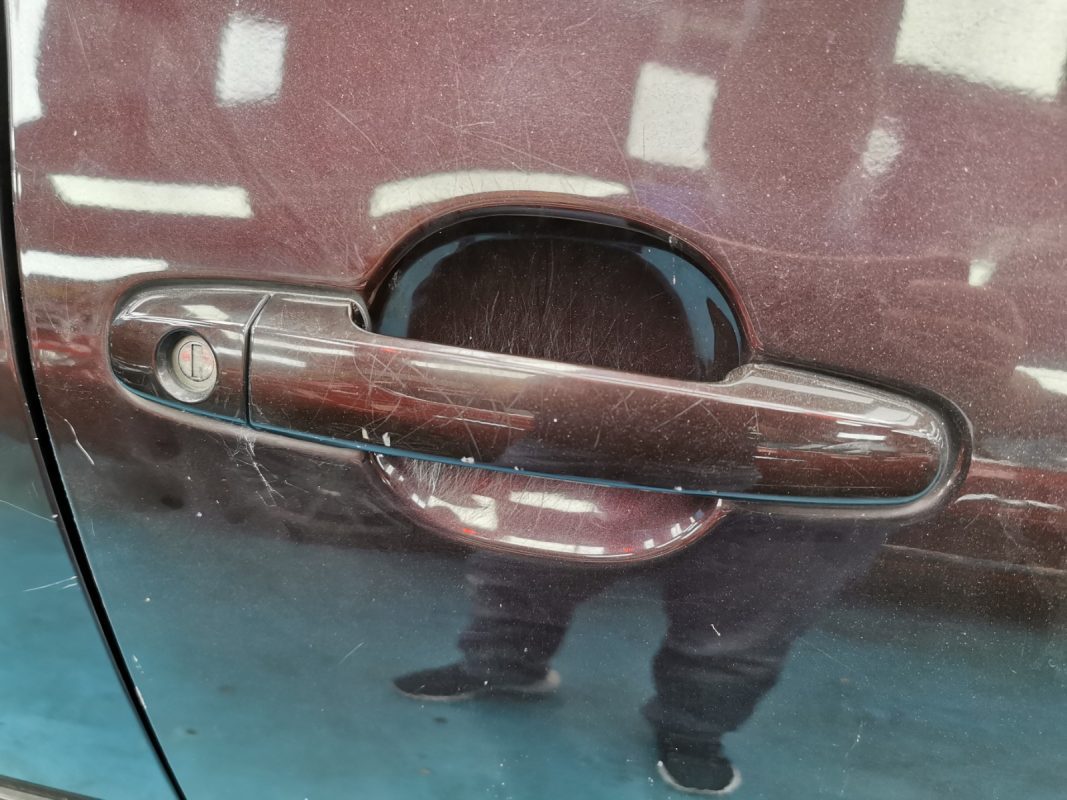 The Toyota Vios from another angle at intake.