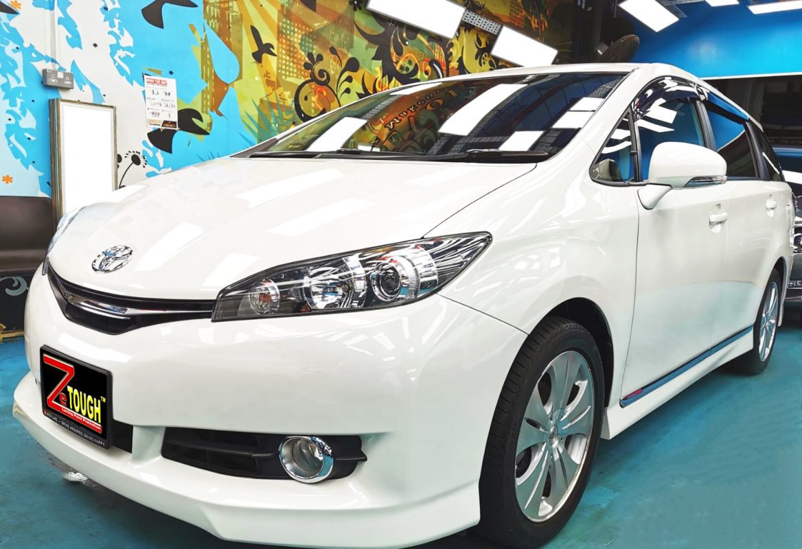 Toyota Wish, sealed with ZeTough Ceramic at Revol Carz.