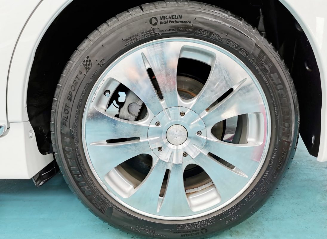 The Toyota Wish, finished and ready for collection.