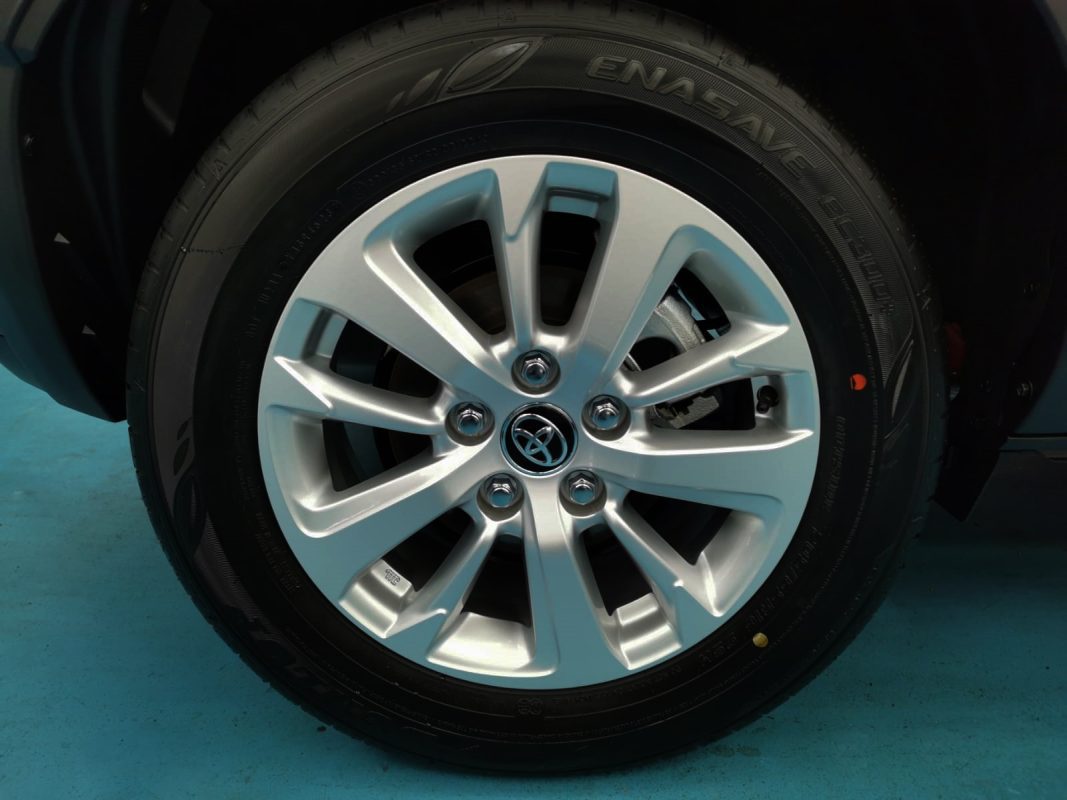 The Toyota Yaris, finished and ready for collection.