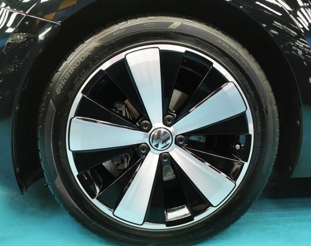 The Volkswagen Beetle, finished and ready for collection.