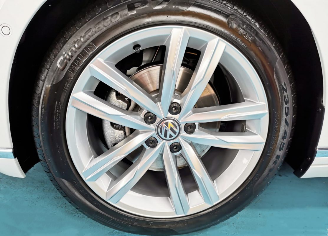 The Volkswagen Passat, finished and ready for collection.