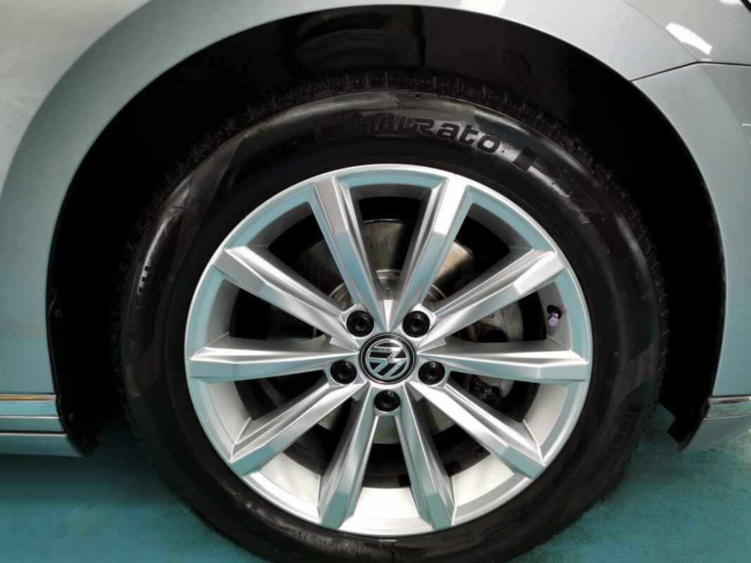 The Volkswagen Passat, finished and ready for collection.