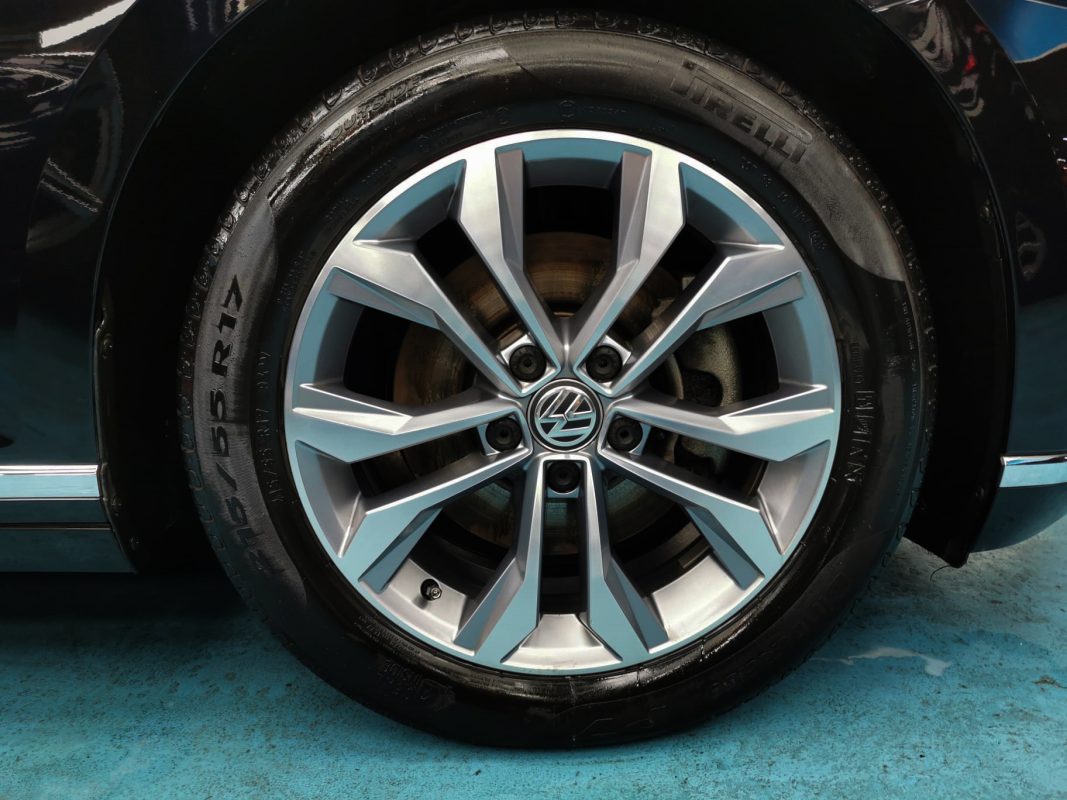 The Volkswagen Passat, finished and ready for collection.