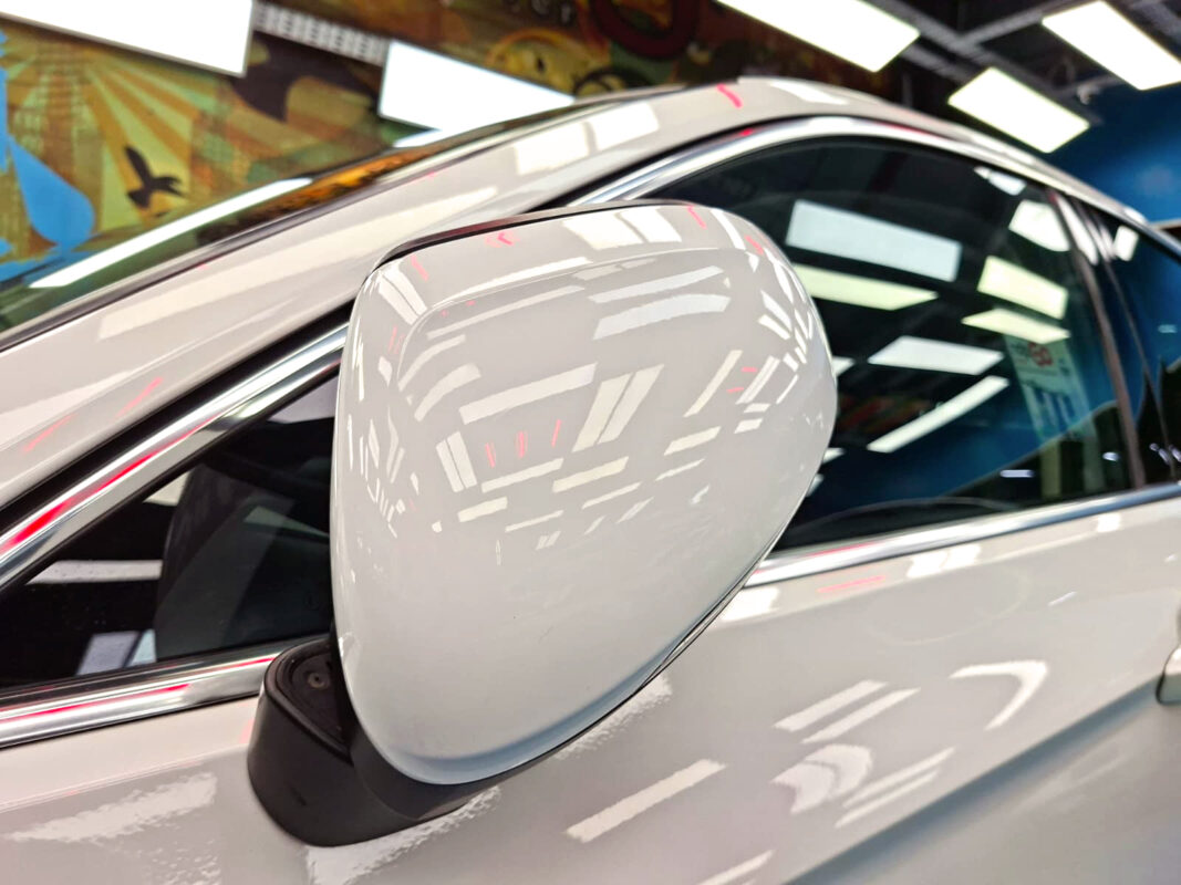 The Volkswagen Passat's protected, high-gloss finish.