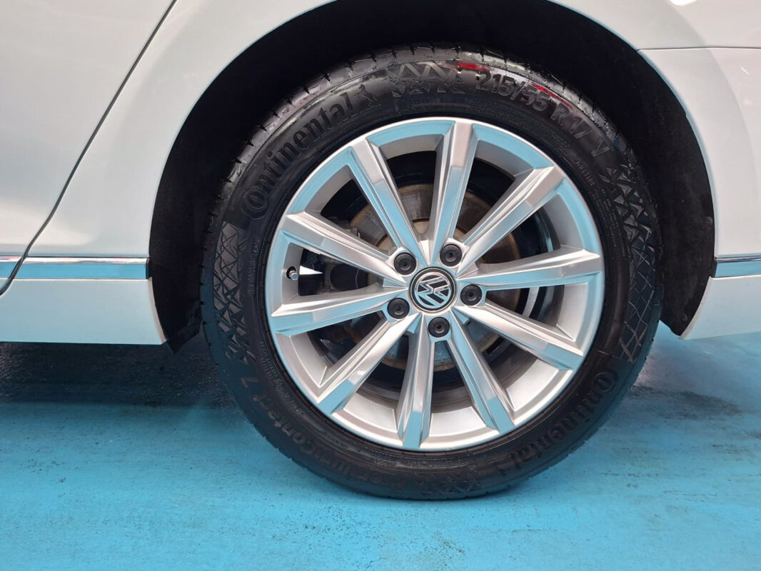 The Volkswagen Passat with its lasting, coated finish.