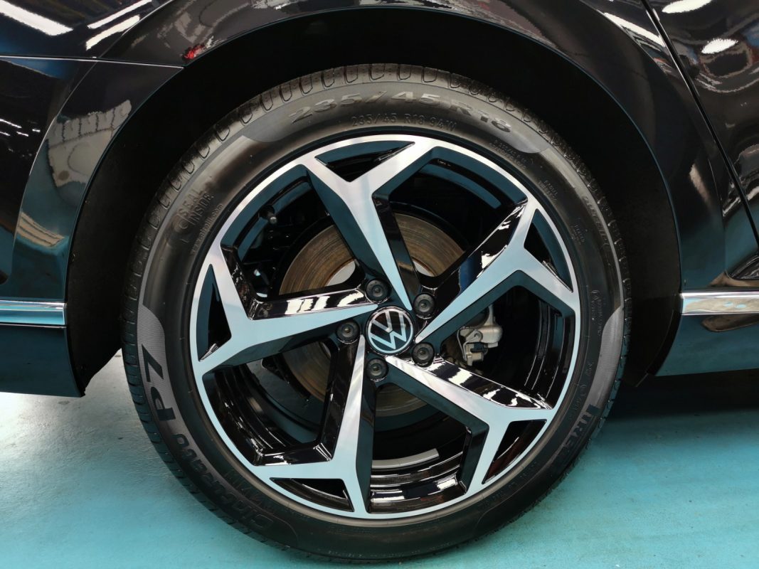 The Volkswagen Passat, finished and ready for collection.