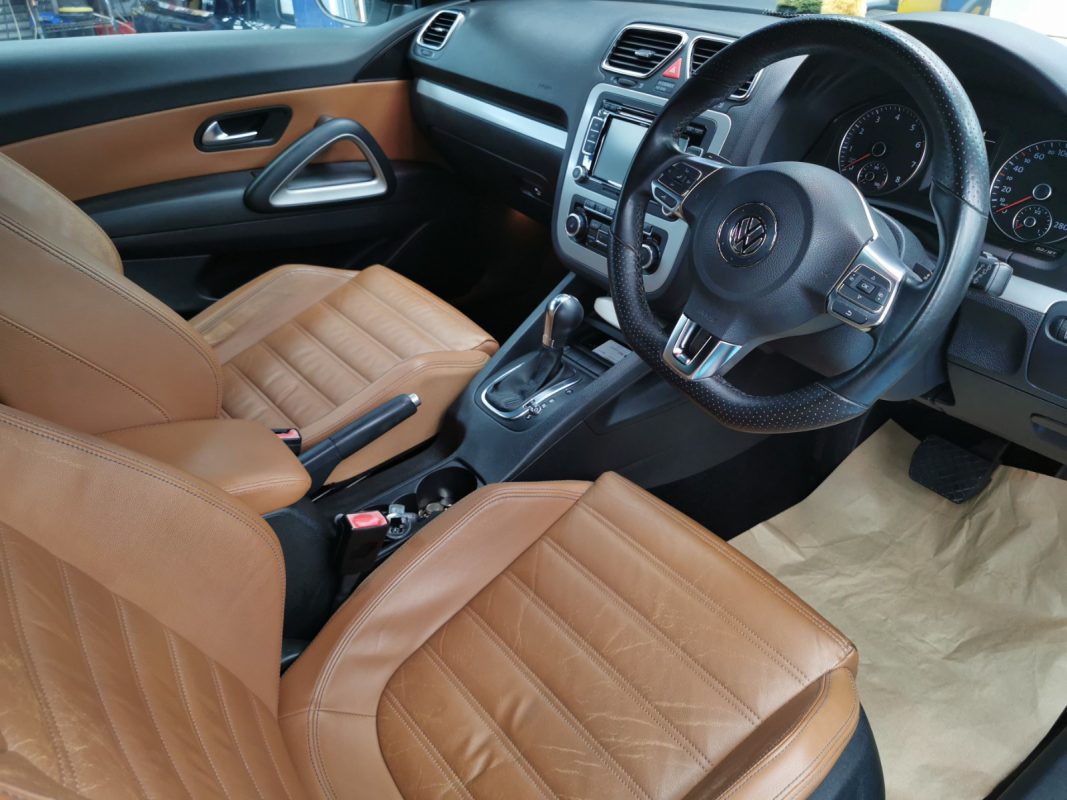 The finished Volkswagen Scirocco ready for collection.