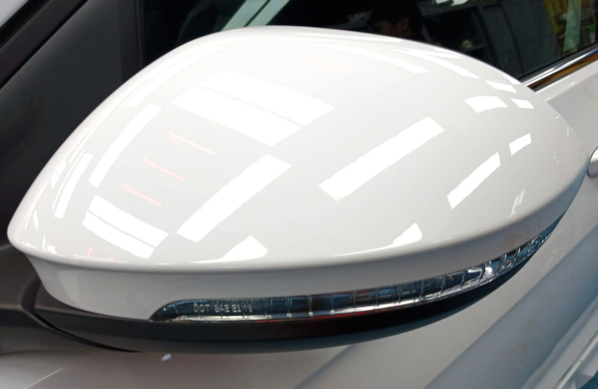 Side panel of the Volkswagen T-Cross with the ceramic finish locked in.