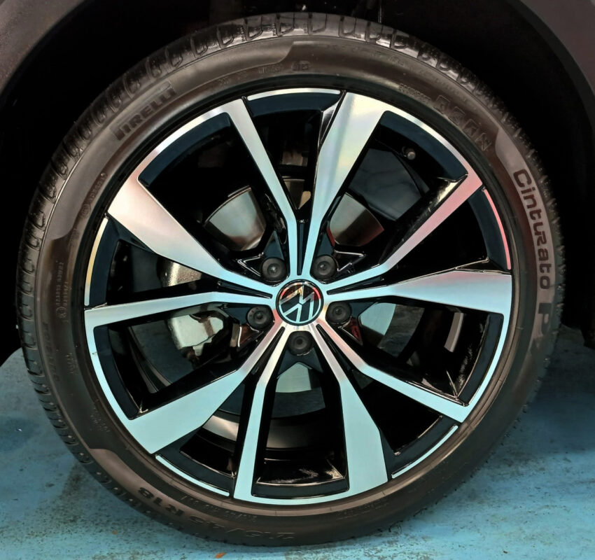The Volkswagen T-Cross, finished and ready for collection.