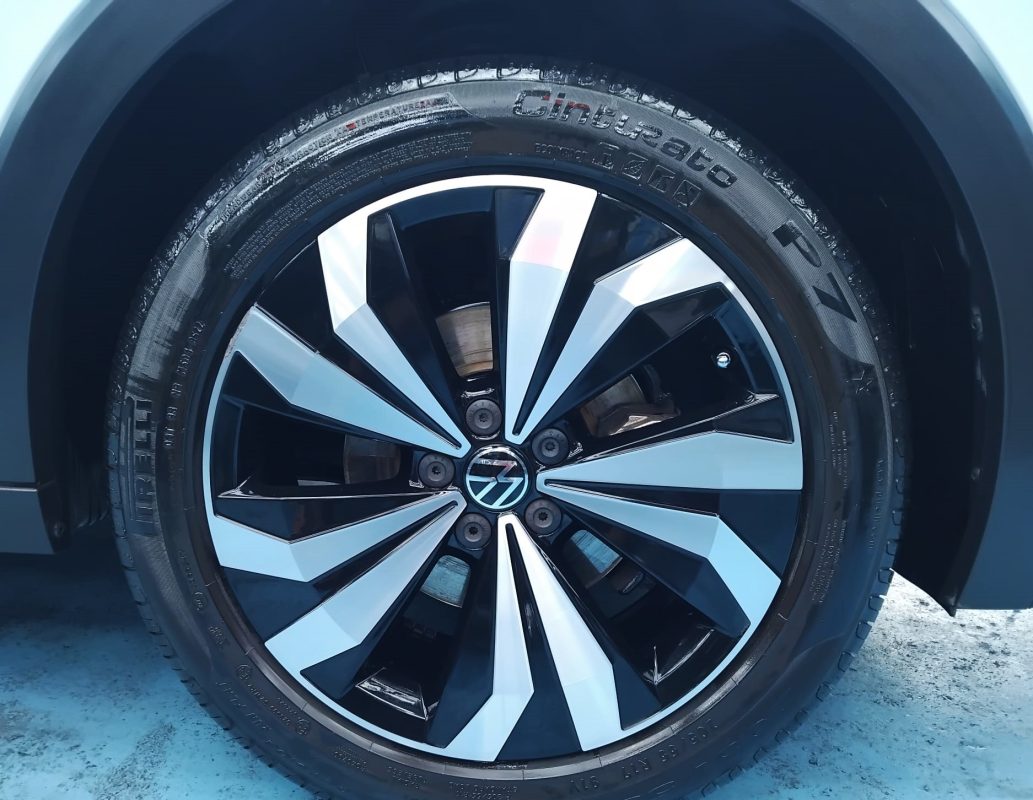 The Volkswagen T-Cross, finished and ready for collection.