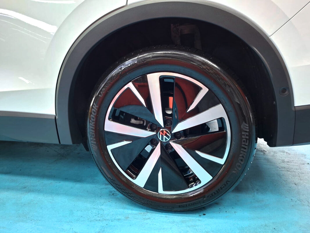 The Volkswagen Tiguan, finished and ready for collection.