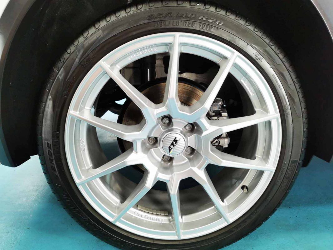 The Volkswagen Tiguan, finished and ready for collection.