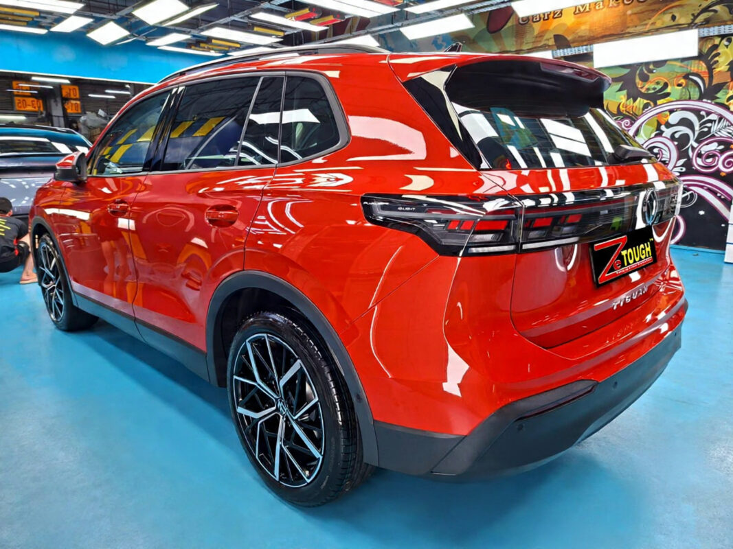 The Volkswagen Tiguan after its ZeTough coating.