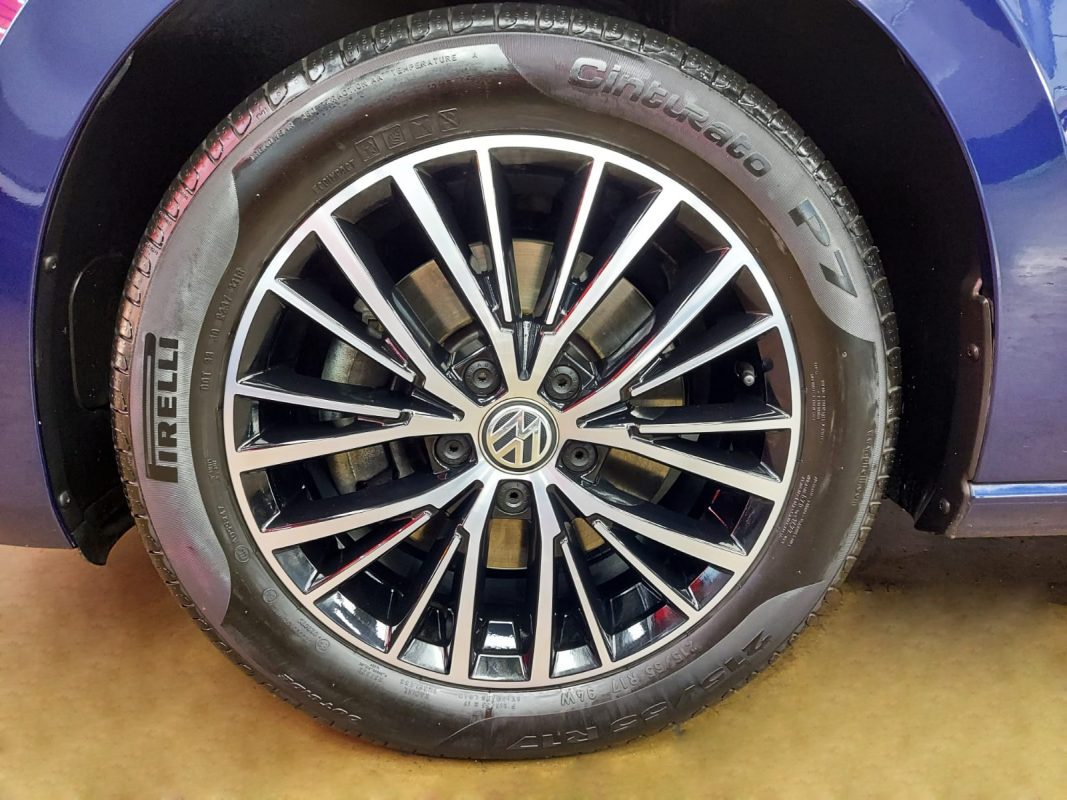 The Volkswagen Touran, finished and ready for collection.