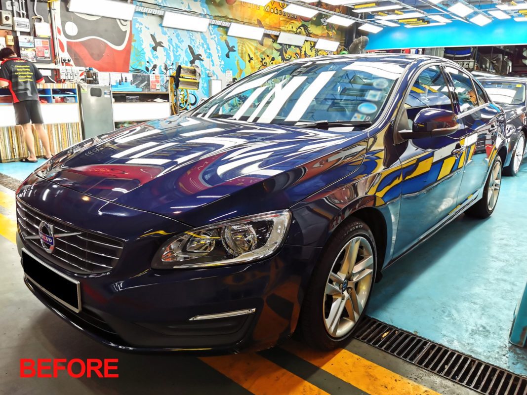 Volvo S60, fully resprayed at Revol Carz.