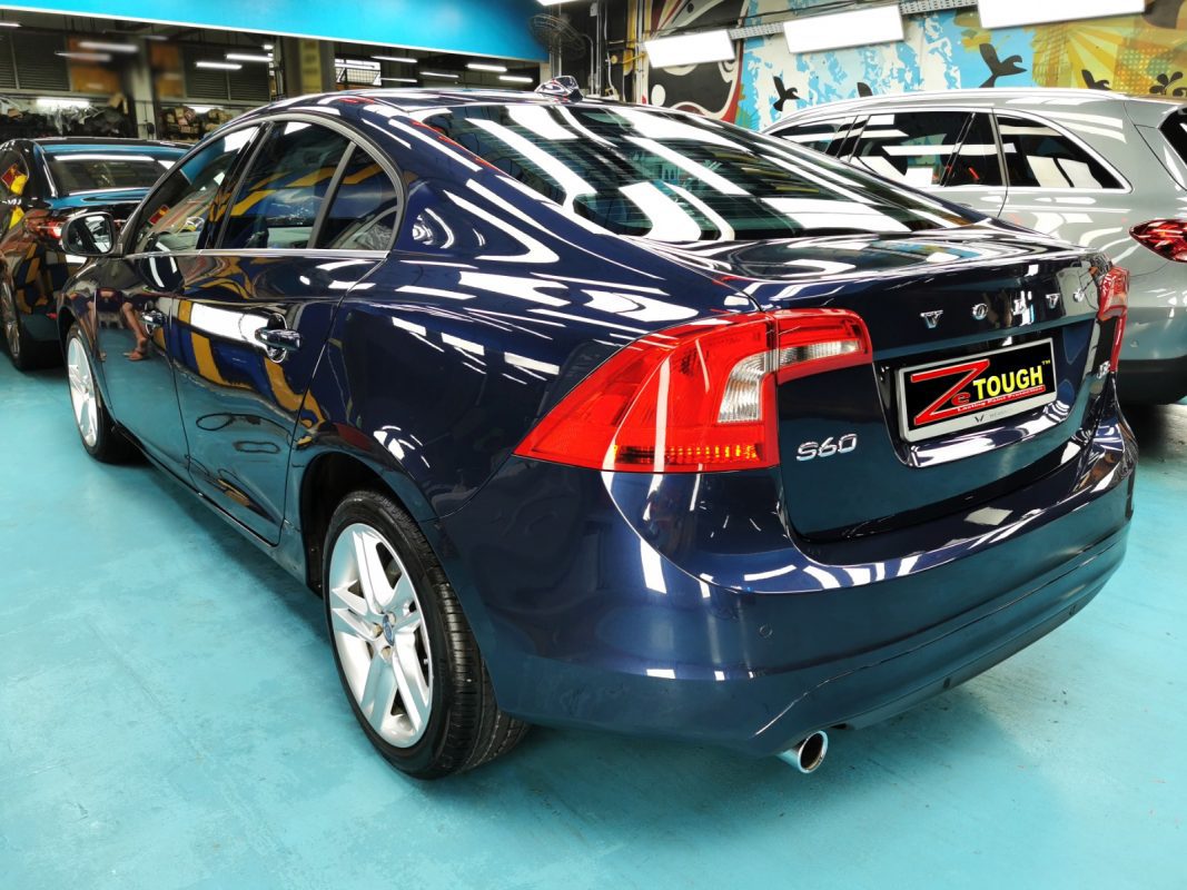 The Volvo S60 after the full respray.