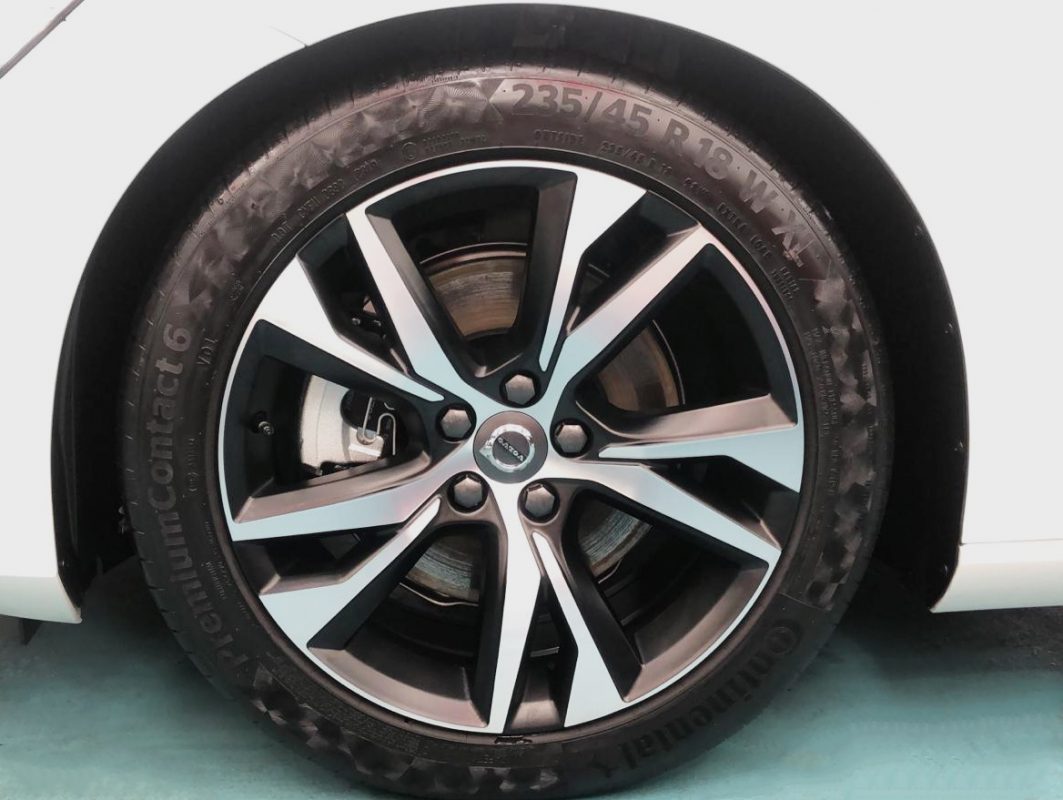 The Volvo S60, finished and ready for collection.