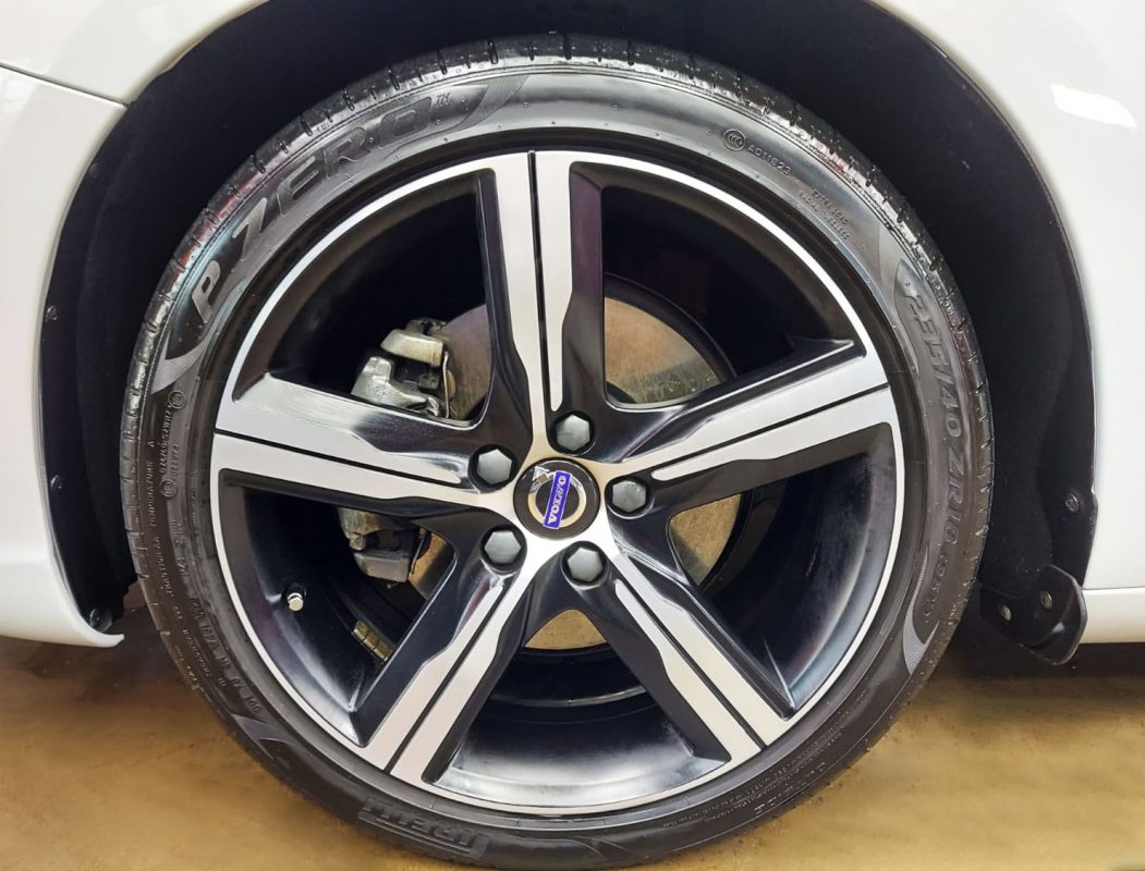The Volvo S60, finished and ready for collection.