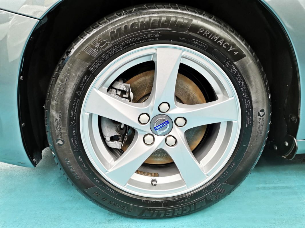 The Volvo S60, finished and ready for collection.