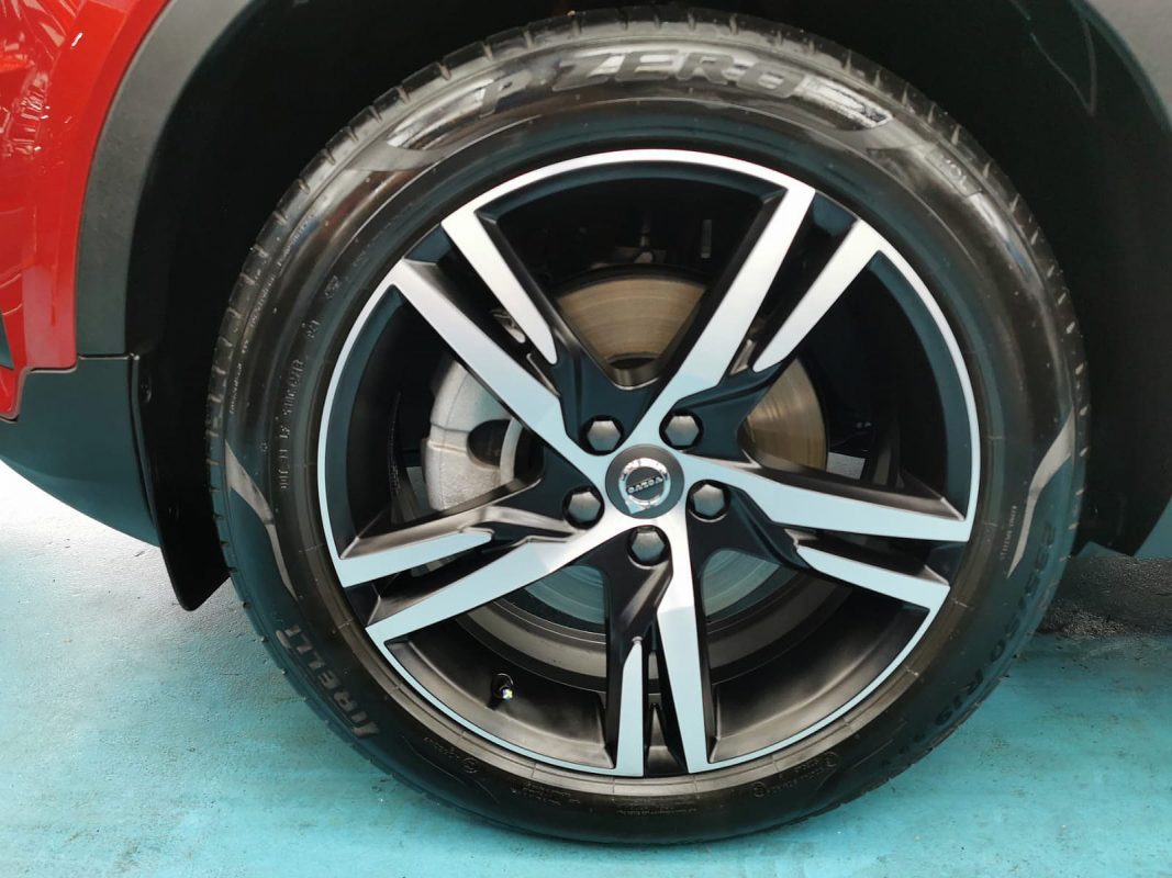 The Volvo XC40, finished and ready for collection.