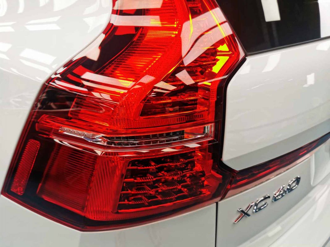 Rear view of the Volvo XC60, glossy and protected.