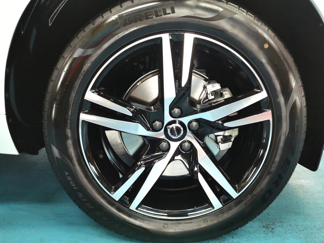 The Volvo XC60, finished and ready for collection.