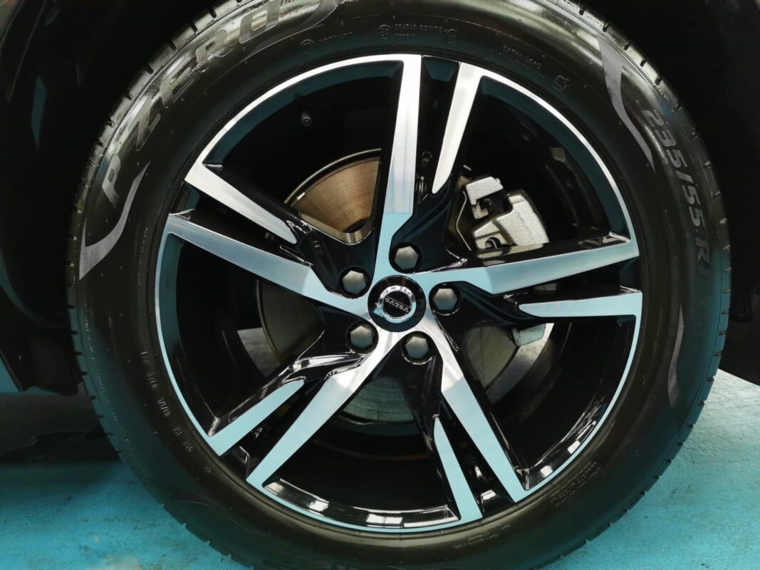 The Volvo XC60, finished and ready for collection.