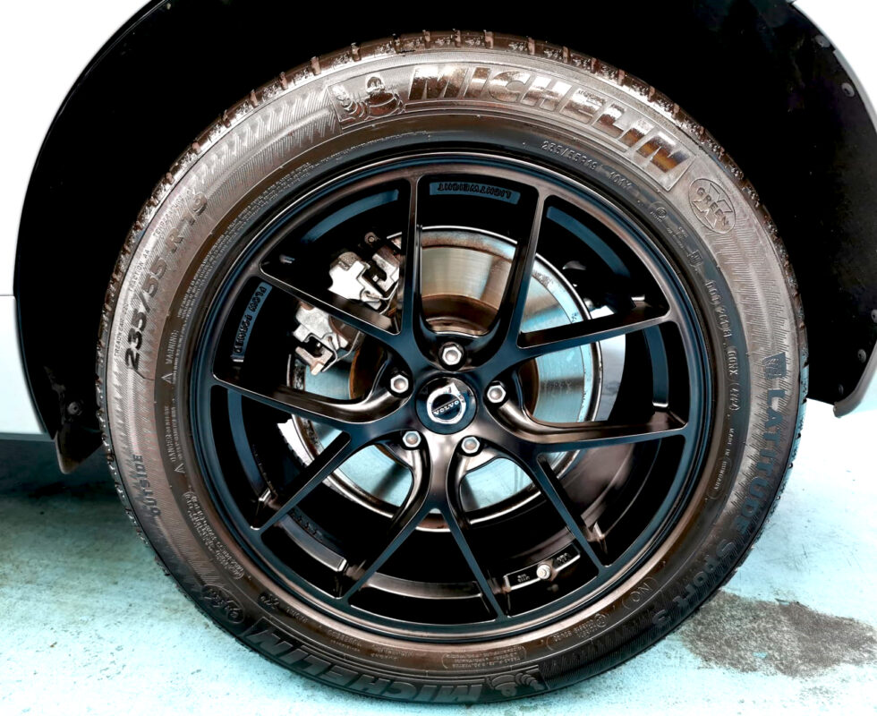 The Volvo XC60 with its fresh, coated finish.
