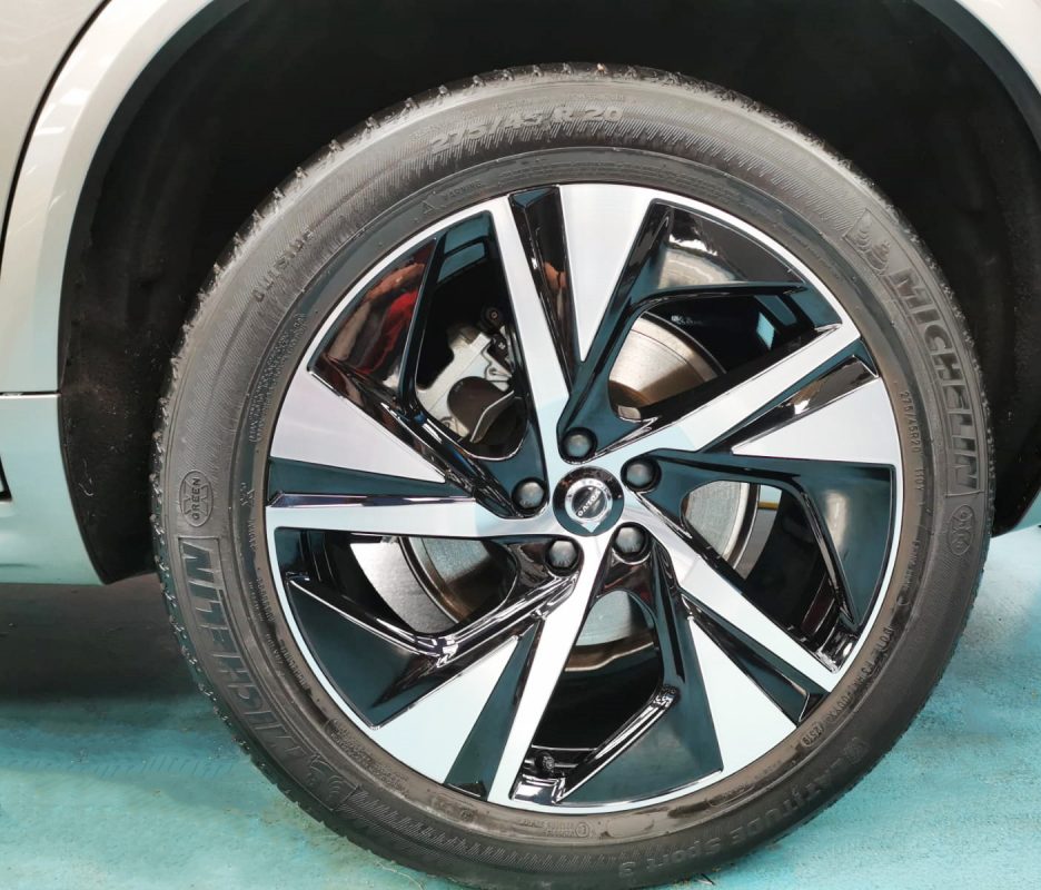 The Volvo XC90, finished and ready for collection.