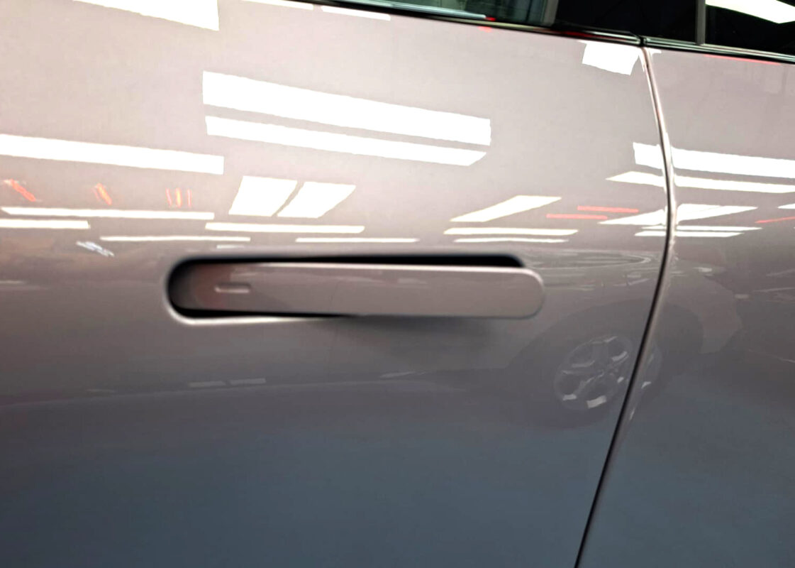 Detailed exterior of the XPENG G6 Pro.