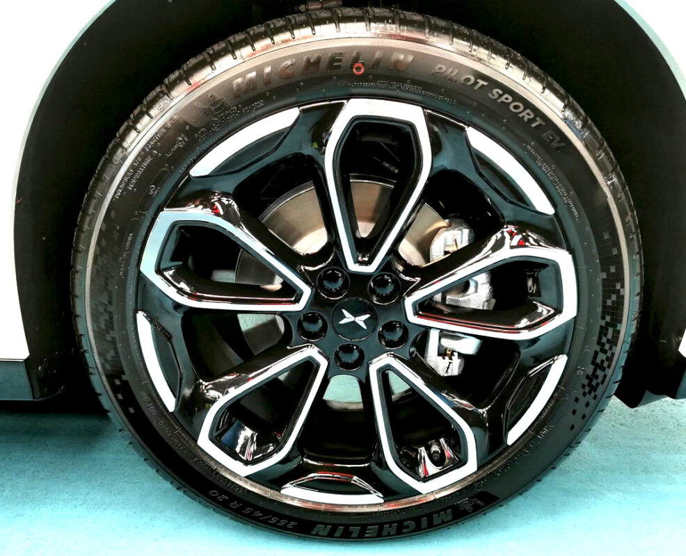 The finished XPENG G6, glossy and protected.