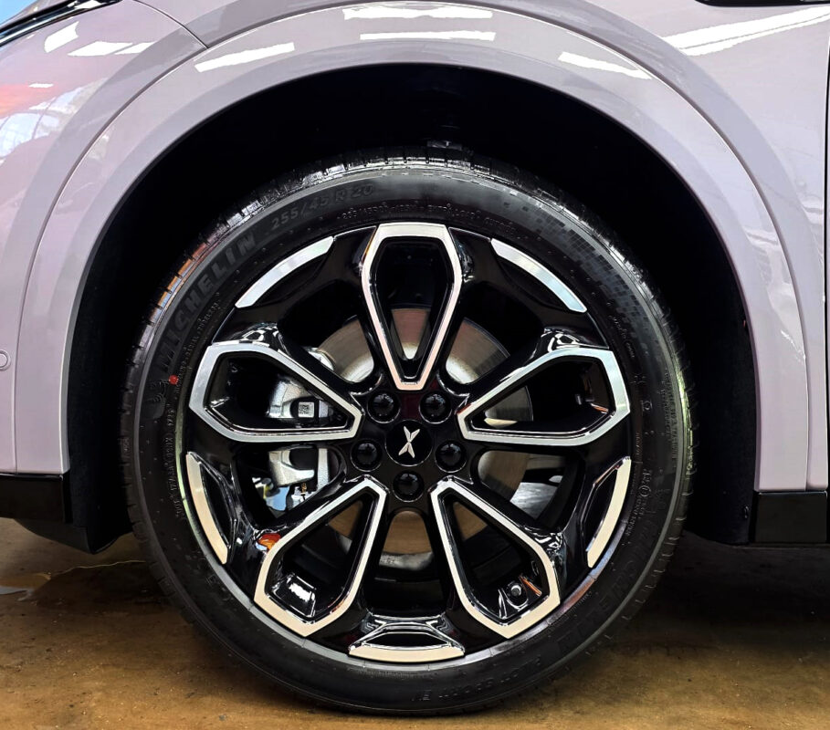 The XPENG G6 with its fresh, coated finish.