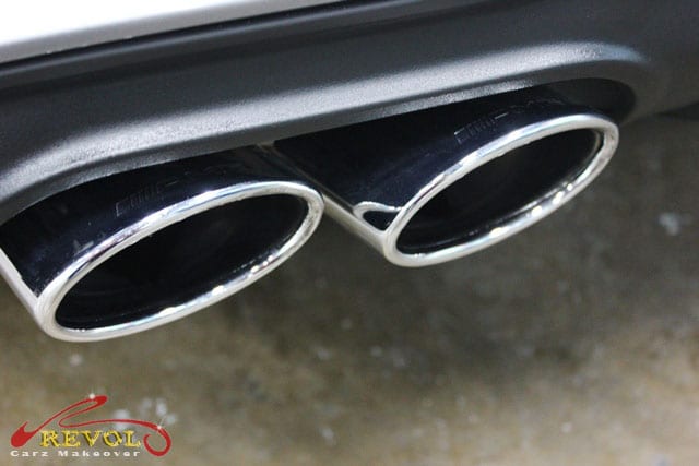 Mercedes C63 AMG - exhaust pipe
