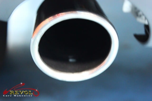 Range Rover Evoque Si4 - exhaust pipe