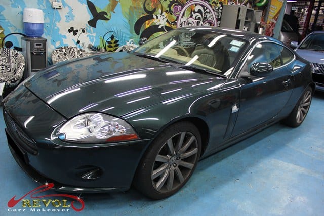 Full Car Spray Paint of Jaguar XK with Ceramic Coating 