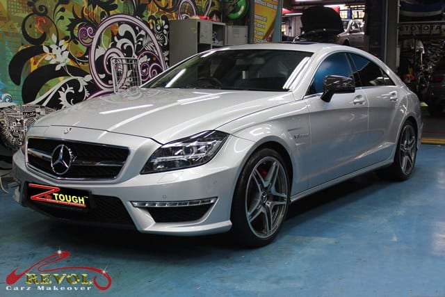 Mercedes Benz CLS63 AMG with ZeTough Glass Coating
