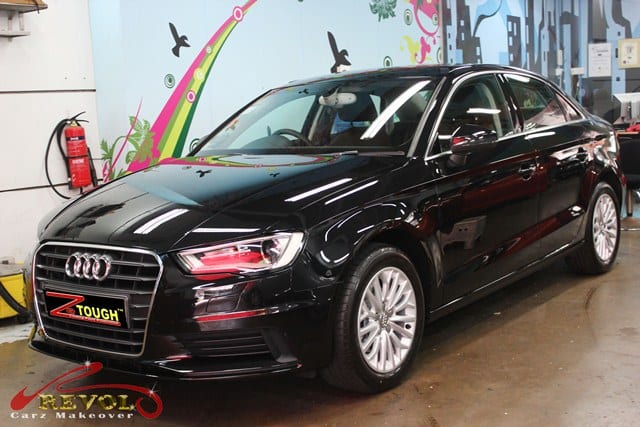 2014 Audi A3 Sedan complete with ZeTough Safety  Coating