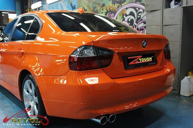 Full car spray paint: BMW 320i in ZeTough Glass Coating