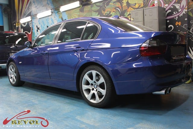 Full car spray paint: BMW 320i in ZeTough Glass Coating