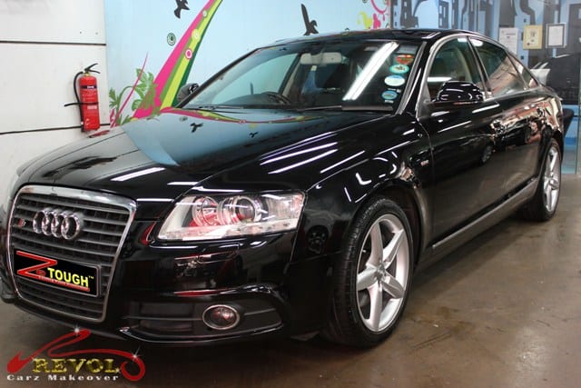 Audi A6 Full Car Spray Paint with Glossy Ceramic Coating