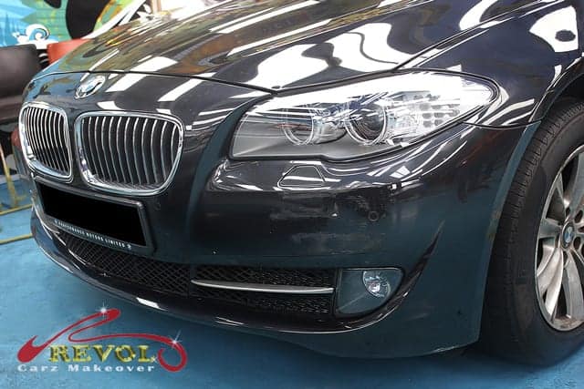 Maintaining Sapphire Black BMW 523i with Paint Protection